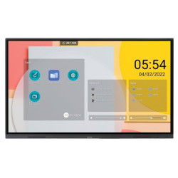 Sharp PN-L752B tableau blanc interactif et accessoire 190,5 cm (75") 3840 x 2160 pixels Écran tactile Noir