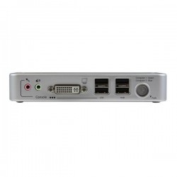 StarTech.com Ensemble de commutateur KVM DVI 2 ports USB avec câbles USB 2.0 audio et concentrateur