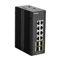D-Link DIS‑300G‑12SW Géré L2 Gigabit Ethernet (10 100 1000) Noir