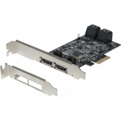 CARTE PCIe SATA III 6GBPS 4...