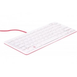 CLAVIER BLANC ROUGE  OFFICIEL POUR RASPBERRY PI