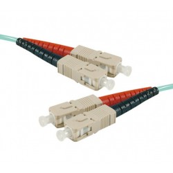 Générique ECF-393275 câble de fibre optique 15 m SC OM4 Couleur aqua