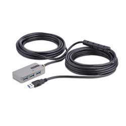 StarTech.com U01043-USB-EXTENDER hub & concentrateur USB 3.2 Gen 1 (3.1 Gen 1) Type-A 5000 Mbit s Noir, Argent