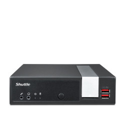 Shuttle XPС slim DL2000EP barebone PC  poste de travail 1,35L mini PC Noir Haut-parleurs intégrés N4505 2,9 GHz