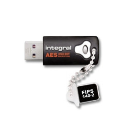 Integral INFD16GCRYPTO140-2 lecteur USB flash 16 Go USB Type-A 2.0 Noir, Orange