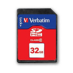 Verbatim SecureDigital SDHC Class 6 32GB 32 Go
