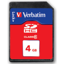 Verbatim SecureDigital SDHC Class 6 4GB 4 Go