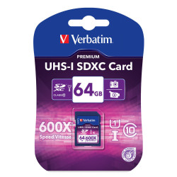 Verbatim SDHC 64GB 64 Go SDXC Classe 10