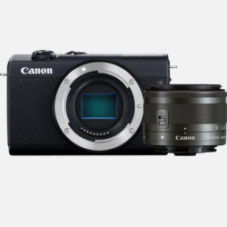 Canon EOS M200 + EF15-45MM F 3.5-6.3 IS STM MILC 24,1 MP CMOS 6000 x 4000 pixels Noir