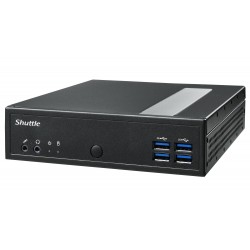 Shuttle XPC Slim System DL3000XA, Intel N100, 8GB RAM, 128GB SSD M.2 (NVMe), 2x LAN (2x 2.5Gbit), 2xCOM, 1xHDMI, 1xDP, 1x VGA,