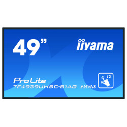 iiyama ProLite TF4939UHSC-B1AG écran plat de PC 124,5 cm (49") 3840 x 2160 pixels 4K Ultra HD LED Écran tactile