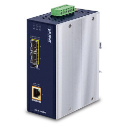 PLANET IGUP-1205AT convertisseur de support réseau 1000 Mbit s Multimode, Monomode Bleu