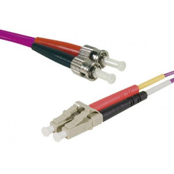 Connect 392554 câble de fibre optique 10 m LC UPC ST UPC OM4 Fuchsia